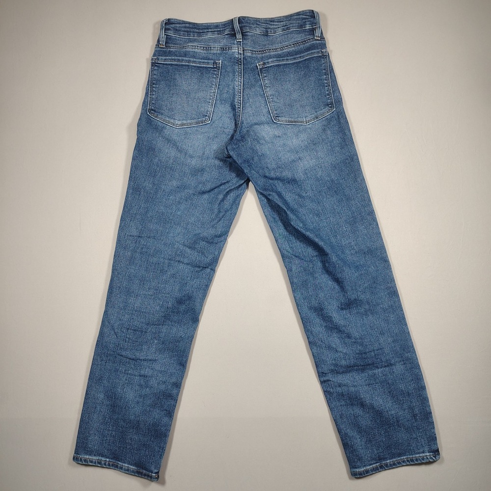 Athleta Sculptek Jean Women 29 Blue Mid Rise Stretch Denim Straight Cotton Blend - Picture 2 of 11